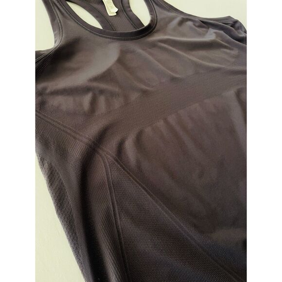 ~ Athleta 1X Momentum Purple Seamless Tank Racerback, removable cups, stretch! - Picture 7 of 13